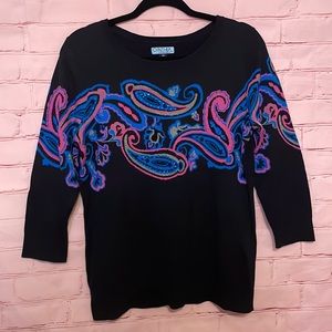 Cynthia Rowley paisley sweater